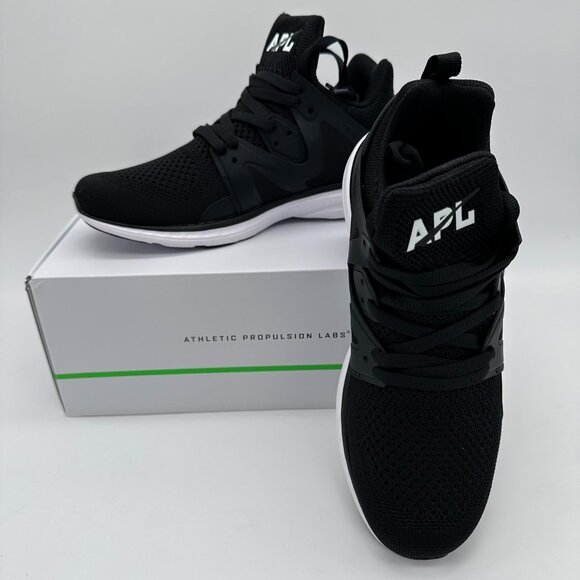 APL Men\'s Ascend Lightweight TechLoom Training Sneaker,‎ Size 8, Black/White main image 14